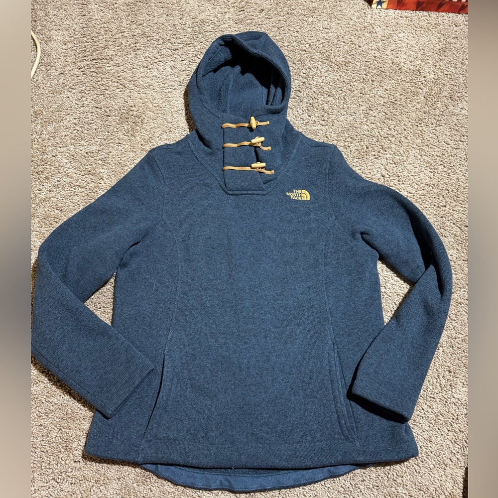THE NORTH FACE CRESCENT HOODED PULLOVER FLEECE TOP WOMEN'S Large
